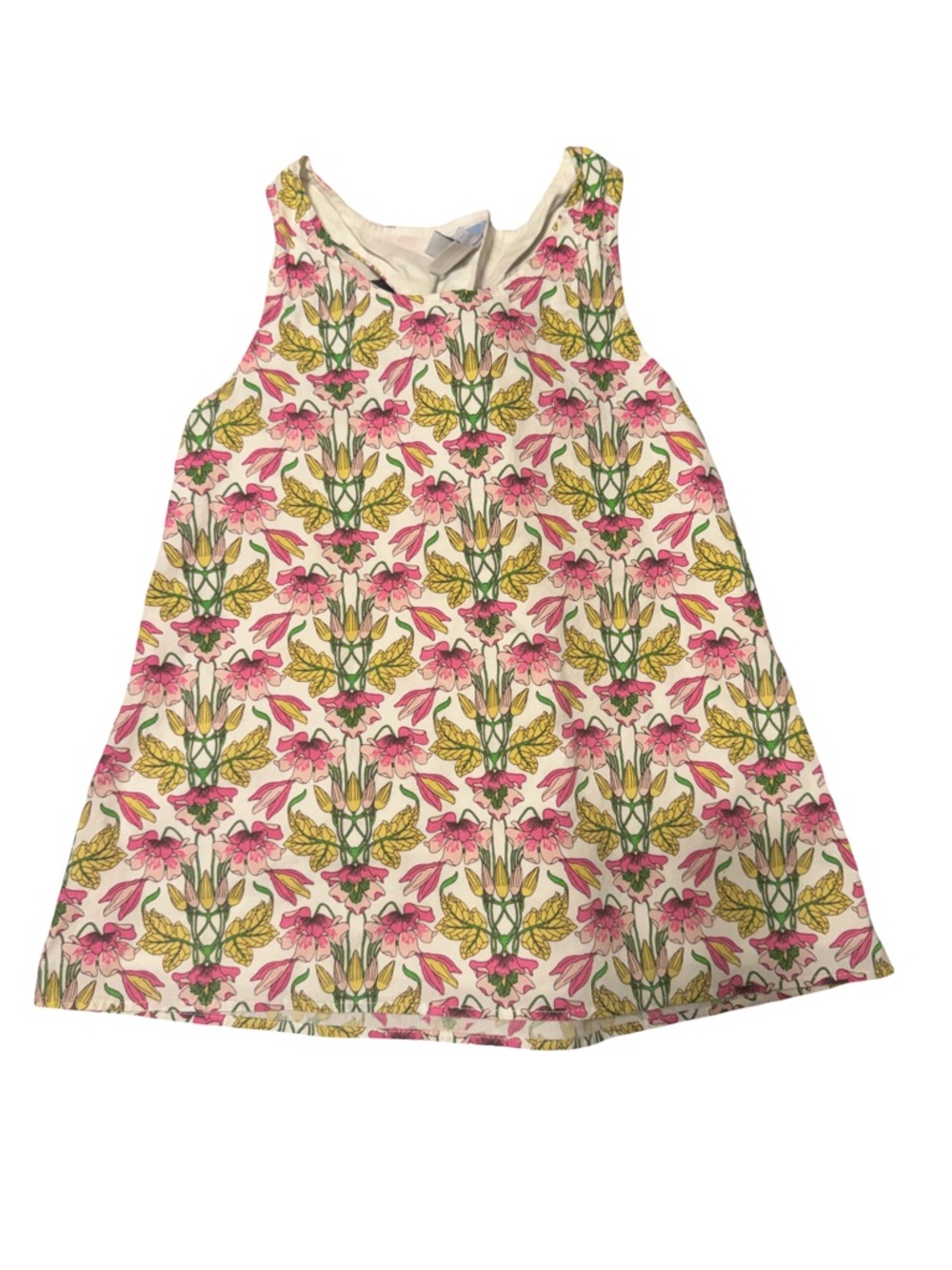 Bella Bliss Sleeveless Floral A-Line Tunic Dress